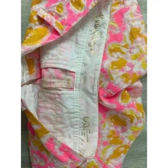 Lilly Pulitzer Womens Shorts Size 00 Kir Royal Pink Ohh la la Floral Callahan Kn - Picture 4 of 8
